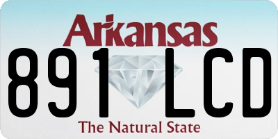 AR license plate 891LCD