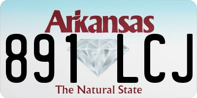 AR license plate 891LCJ