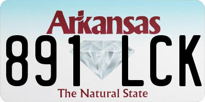 AR license plate 891LCK