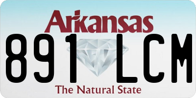 AR license plate 891LCM