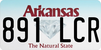 AR license plate 891LCR