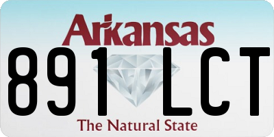 AR license plate 891LCT