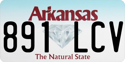 AR license plate 891LCV