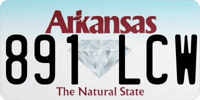 AR license plate 891LCW