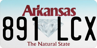 AR license plate 891LCX
