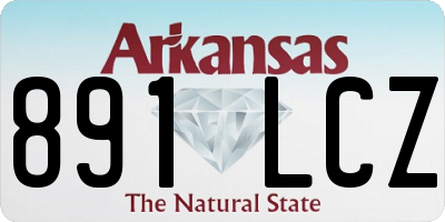 AR license plate 891LCZ