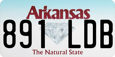 AR license plate 891LDB