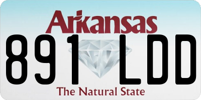 AR license plate 891LDD