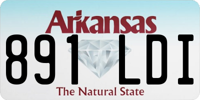 AR license plate 891LDI