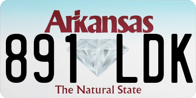 AR license plate 891LDK