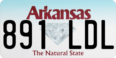 AR license plate 891LDL
