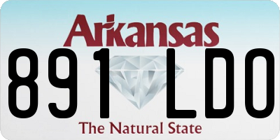 AR license plate 891LDO