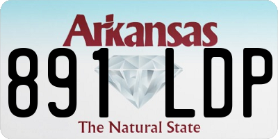 AR license plate 891LDP