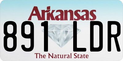 AR license plate 891LDR