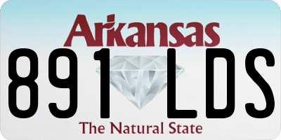 AR license plate 891LDS