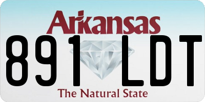 AR license plate 891LDT