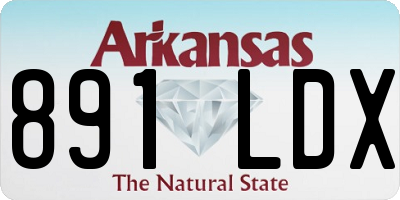 AR license plate 891LDX
