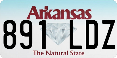 AR license plate 891LDZ