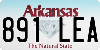 AR license plate 891LEA