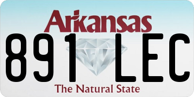 AR license plate 891LEC