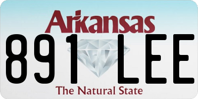 AR license plate 891LEE