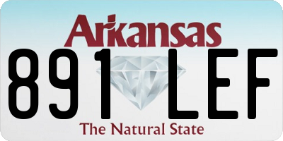 AR license plate 891LEF