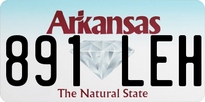 AR license plate 891LEH