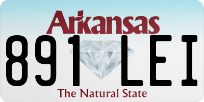 AR license plate 891LEI