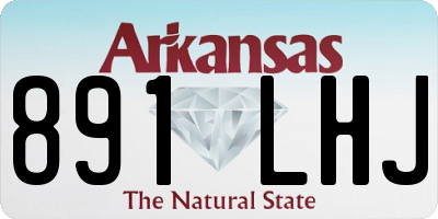 AR license plate 891LHJ