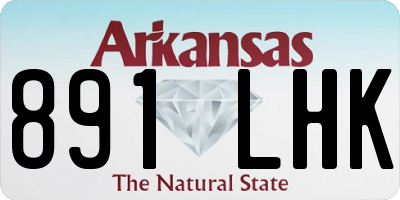 AR license plate 891LHK