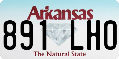 AR license plate 891LHO
