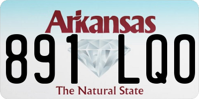 AR license plate 891LQO