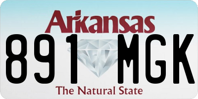 AR license plate 891MGK