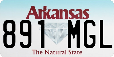 AR license plate 891MGL