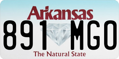 AR license plate 891MGO