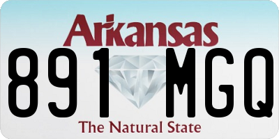AR license plate 891MGQ