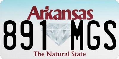 AR license plate 891MGS