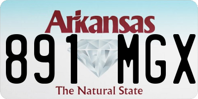 AR license plate 891MGX