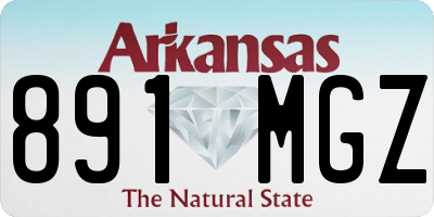 AR license plate 891MGZ