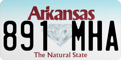 AR license plate 891MHA