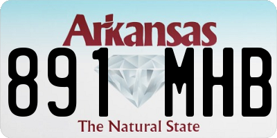 AR license plate 891MHB