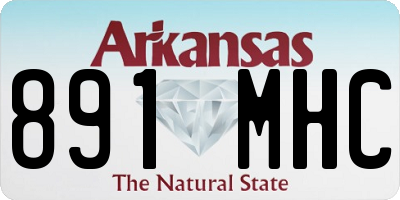 AR license plate 891MHC