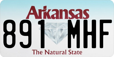 AR license plate 891MHF