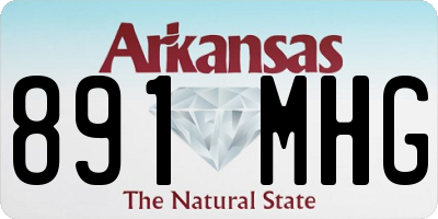 AR license plate 891MHG