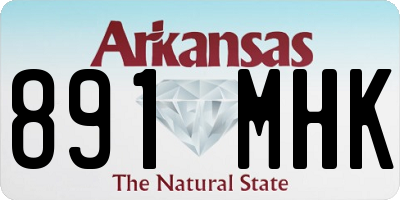 AR license plate 891MHK