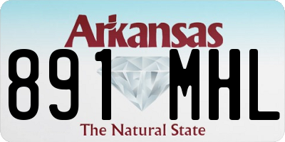AR license plate 891MHL