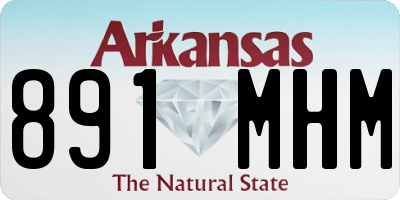 AR license plate 891MHM