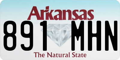 AR license plate 891MHN