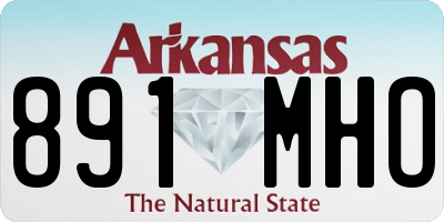 AR license plate 891MHO