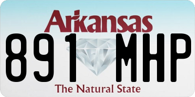 AR license plate 891MHP